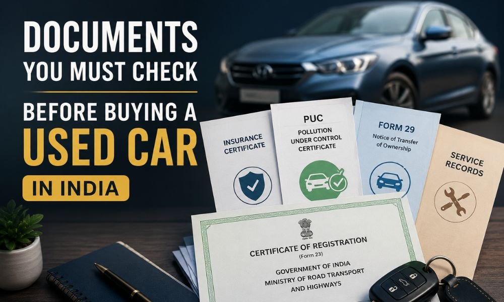 Documents You Must Check Before Buying a Used Car in India
